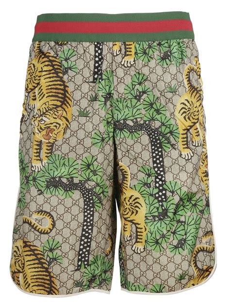 gucci men tiger shorts